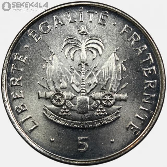 سکه 5 سنتیم کمیاب هاییتی 1997 (UNC)