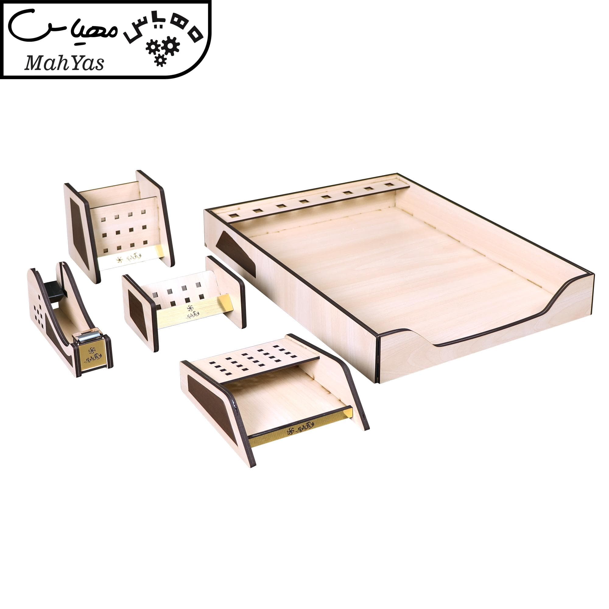 ست لوازم اداری رومیزی لوگولیزر مدل Amazon Afra مجموعه 5 عددی