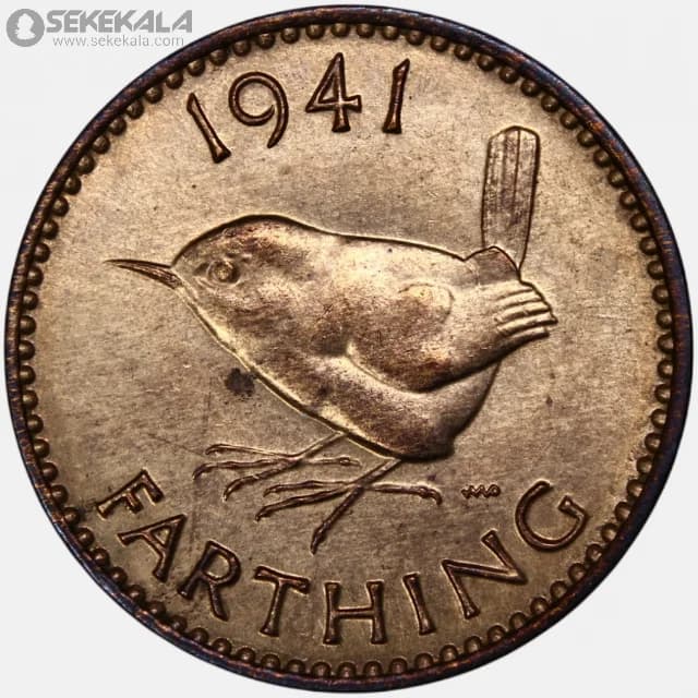 سکه 1 فارتینگ انگلیس 1941 (UNC)(جرج ششم)