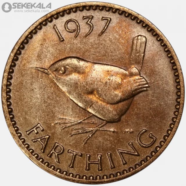 سکه 1 فارتینگ انگلیس 1939 (UNC)(جرج ششم)