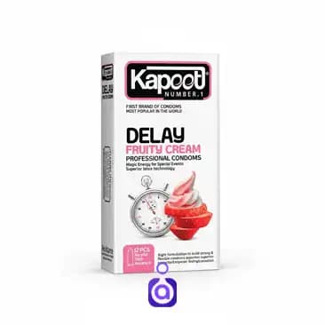 کاندوم میوه ای تاخیری کاپوت مدل Delay Fruity Cream – طعم‌دار، همراه لوبریکانت کرمی
