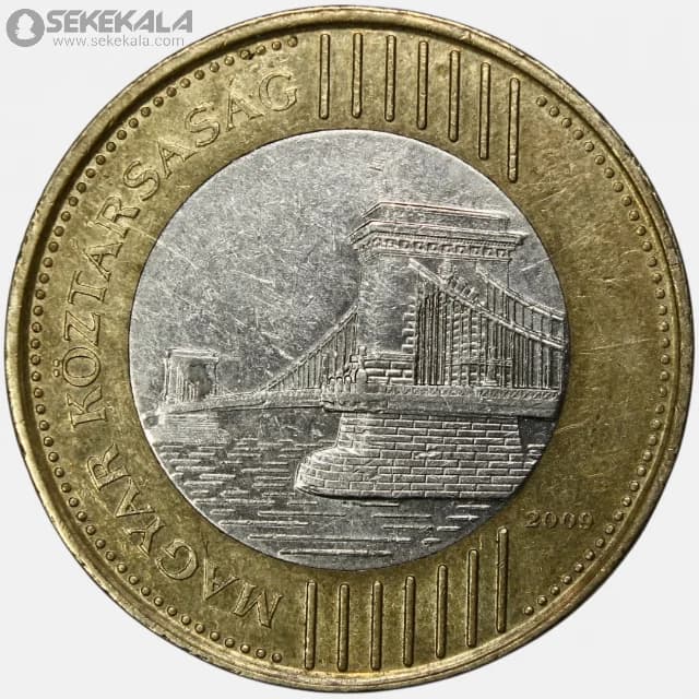 سکه 200 فورینت دوفلزی مجارستان 2009