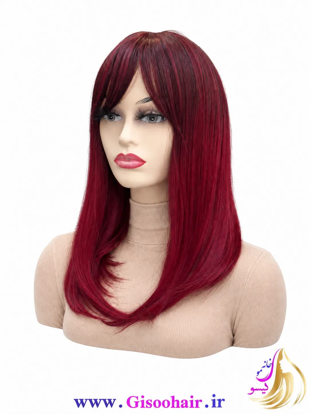 کلاه گیس (پوستیژ) پوستی آمبره شرابی