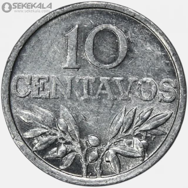 سکه 10 سنتاوو پرتغال 1971 (AU)