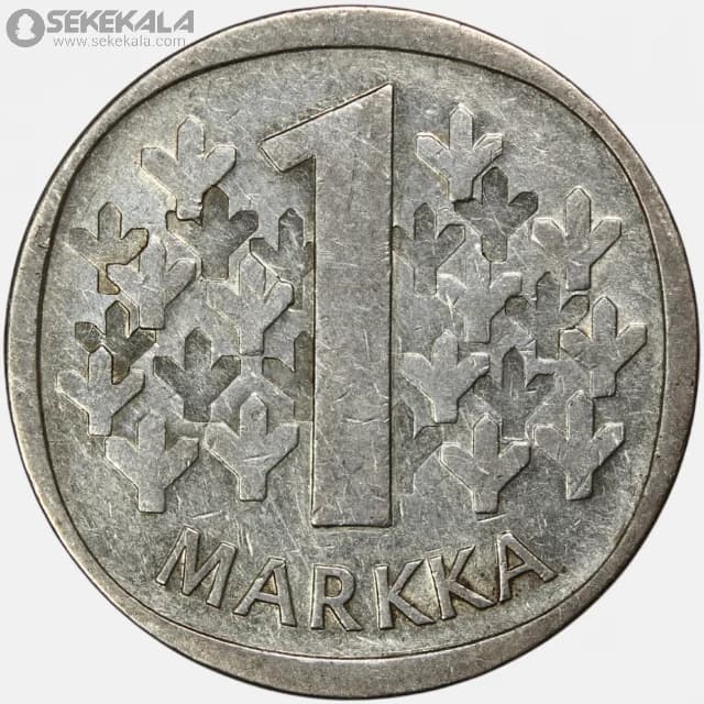 سکه 1 مارکا نقره فنلاند 1964 — تصویر ۲