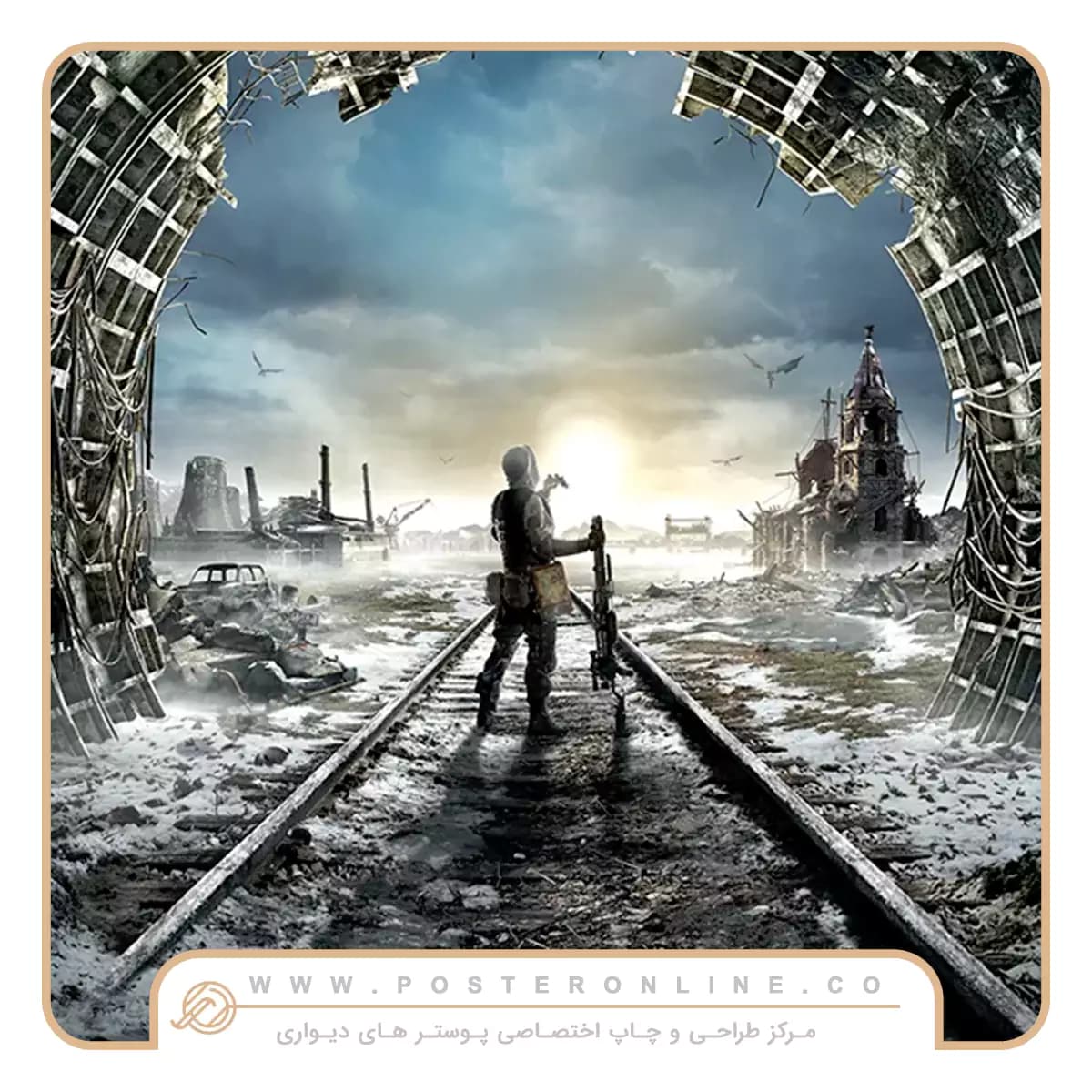 پوستر دیواری گیمینگ طرح Metro Exodus کد mt-84062 — تصویر ۲