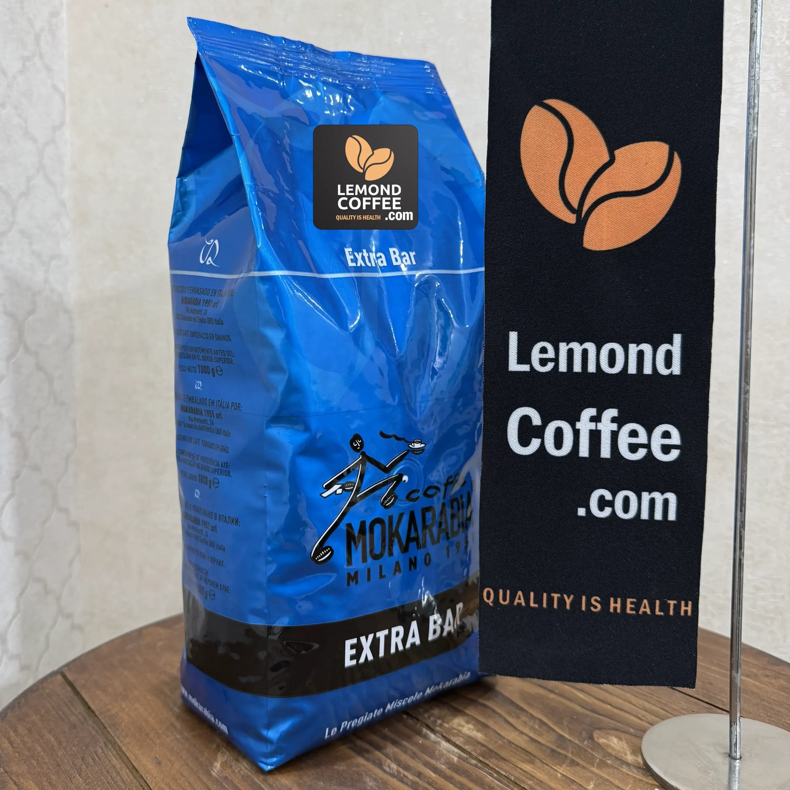 قهوه موکارابیا اکسترابار (آبی) 60% روبوستا — تصویر ۳