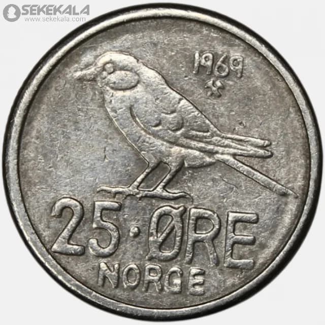 سکه 50 اوره نروژ 1960-1969 (اولاف پنجم)