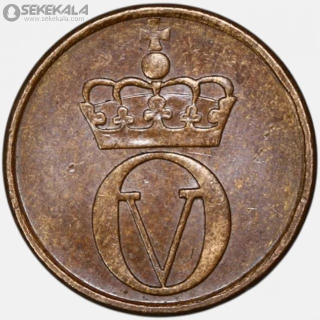 سکه 1 اوره نروژ 1960-1970 (اولاف پنجم) — تصویر ۲
