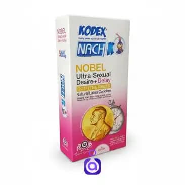 کاندوم تاخیری تحریک کننده ناچ کدکس مدل NOBEL بسته 12 عددی