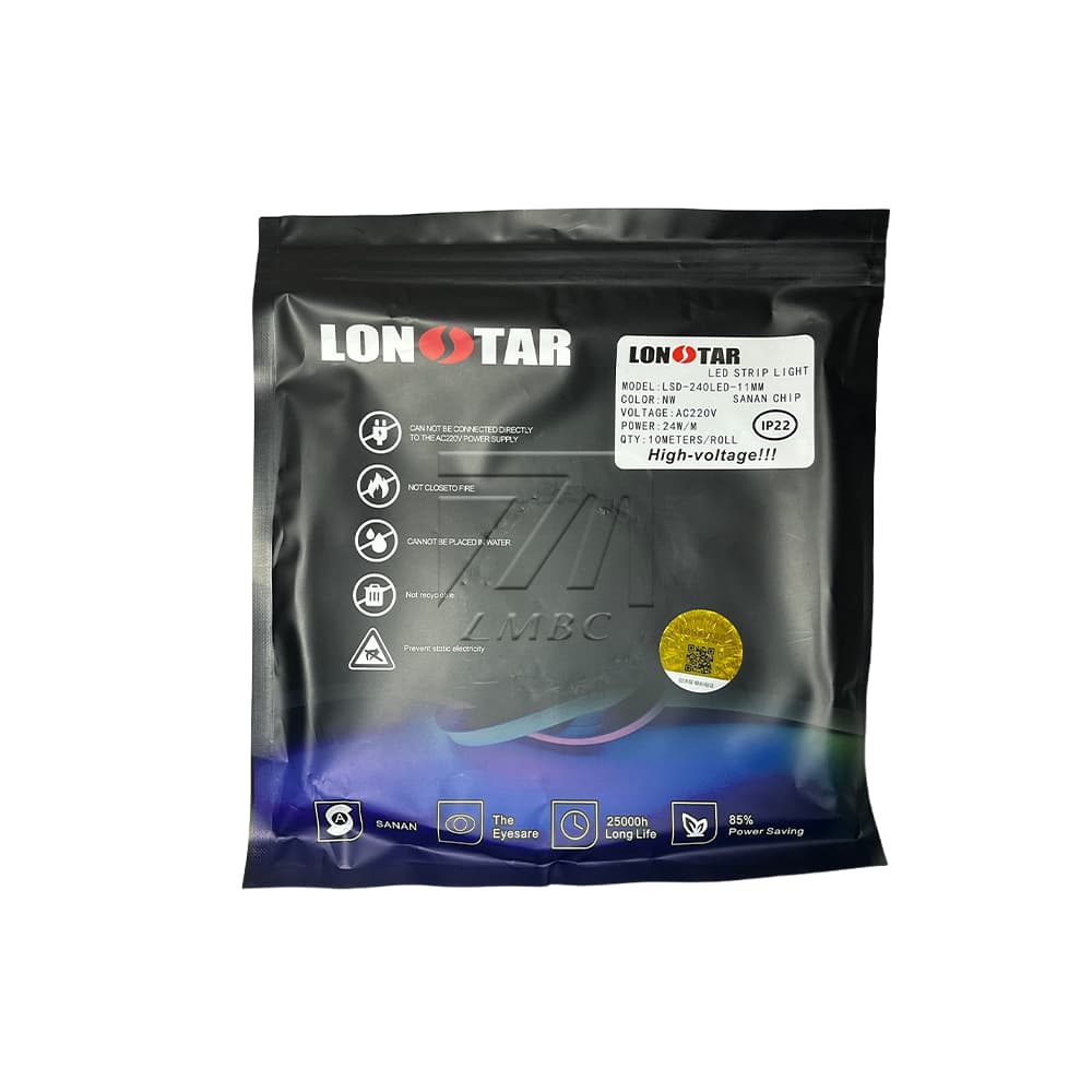 ریسه نواری 220 ولت تراکم 240 برند Lonstar دو لاین — تصویر ۳