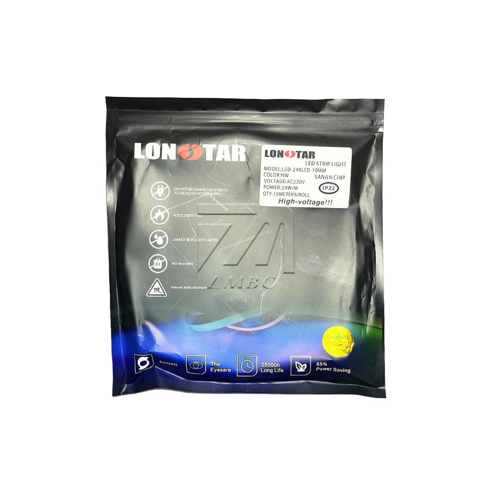 ریسه نواری 220 ولت تراکم 240 برند Lonstar تک لاین — تصویر ۳