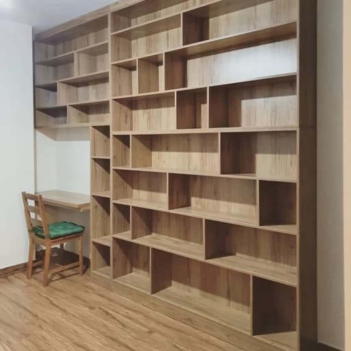 کتابخانه تمام دیواری مبلمان اورلین مدل 967919