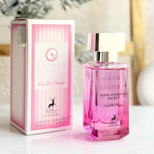 عطر ادکلن زنانه ویکتوریا سکرت بامبشل میسون الحمبرا (پینک شیمر سکرت) | Victoria Secret Bombshell (Pink Shimmer Secret Maison Alhambra) حجم 30 و 100 میل (شرکتی) — تصویر ۳