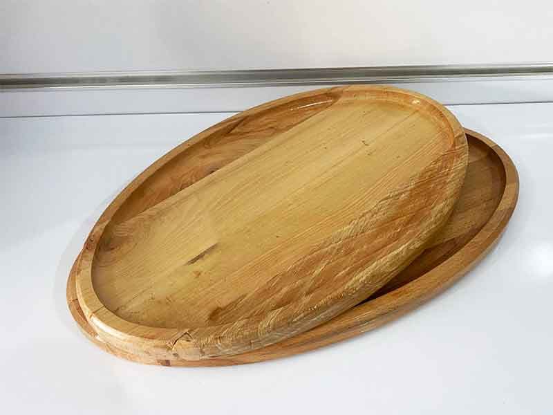 سینی چوبی بیضی کد ۵۰۶ — تصویر ۲