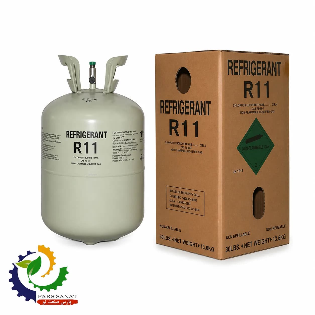 گاز مبرد R11 رفریجرانت 13/6 کیلویی