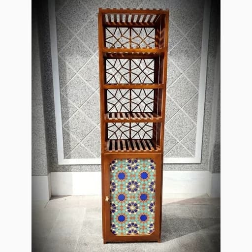 +کتابخانه چوبی سنتی طرح کاشی جدید تحویل در باربری مقصد مبلمان اورلین مدل 967905