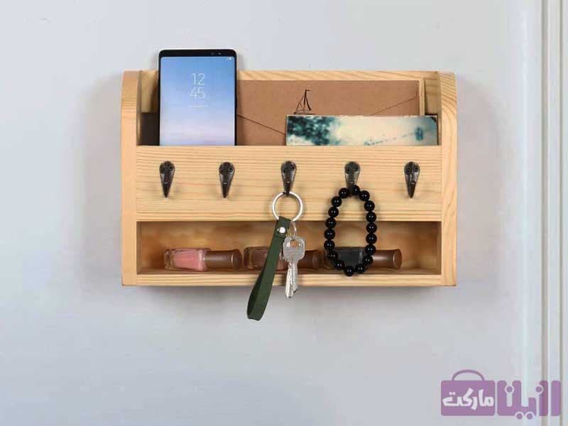 جاکلیدی چوبی دیواری مدرن کد ۴۳۱ — تصویر ۲