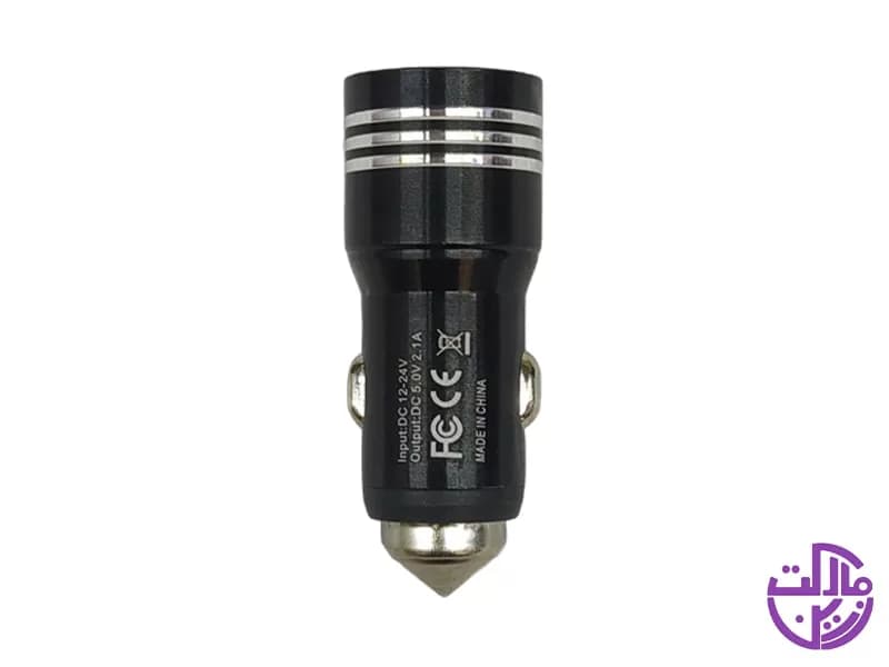 شارژر فندکی دارای 2 پورت USB — تصویر ۲