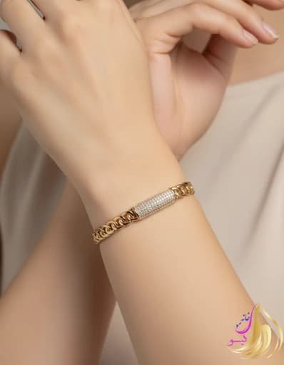 دستبند بنگل ژوپینگ زنانه کد 785