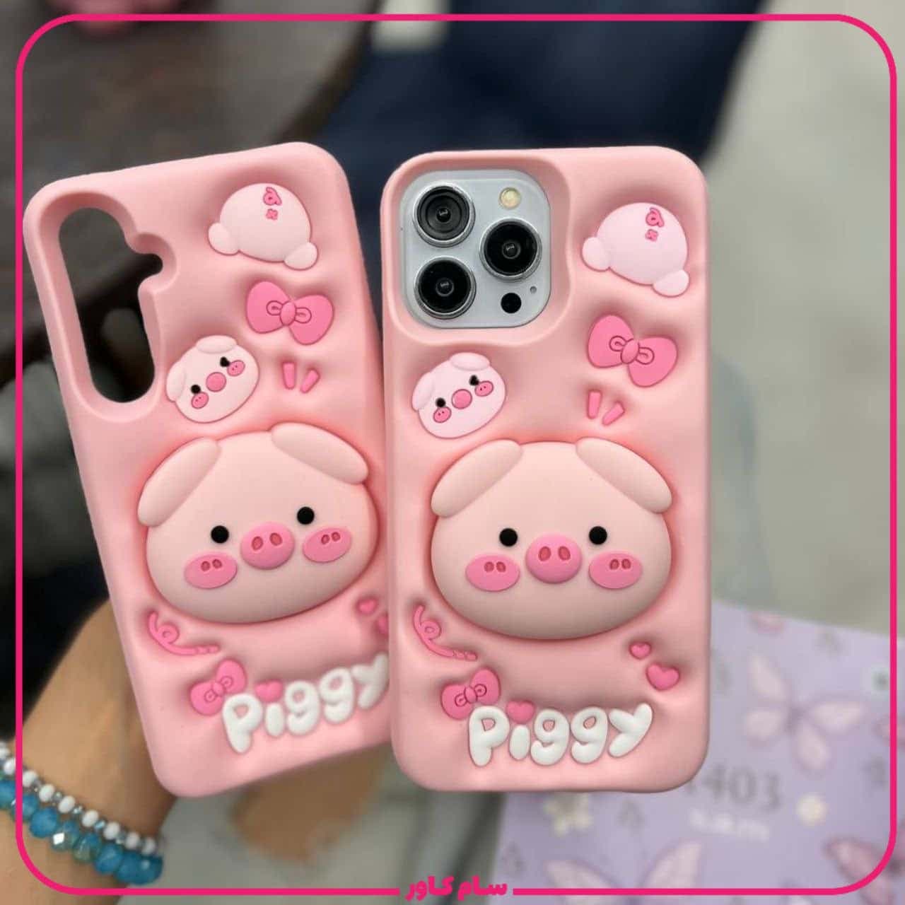 قاب سیلیکونی عروسکی piggy — تصویر ۳
