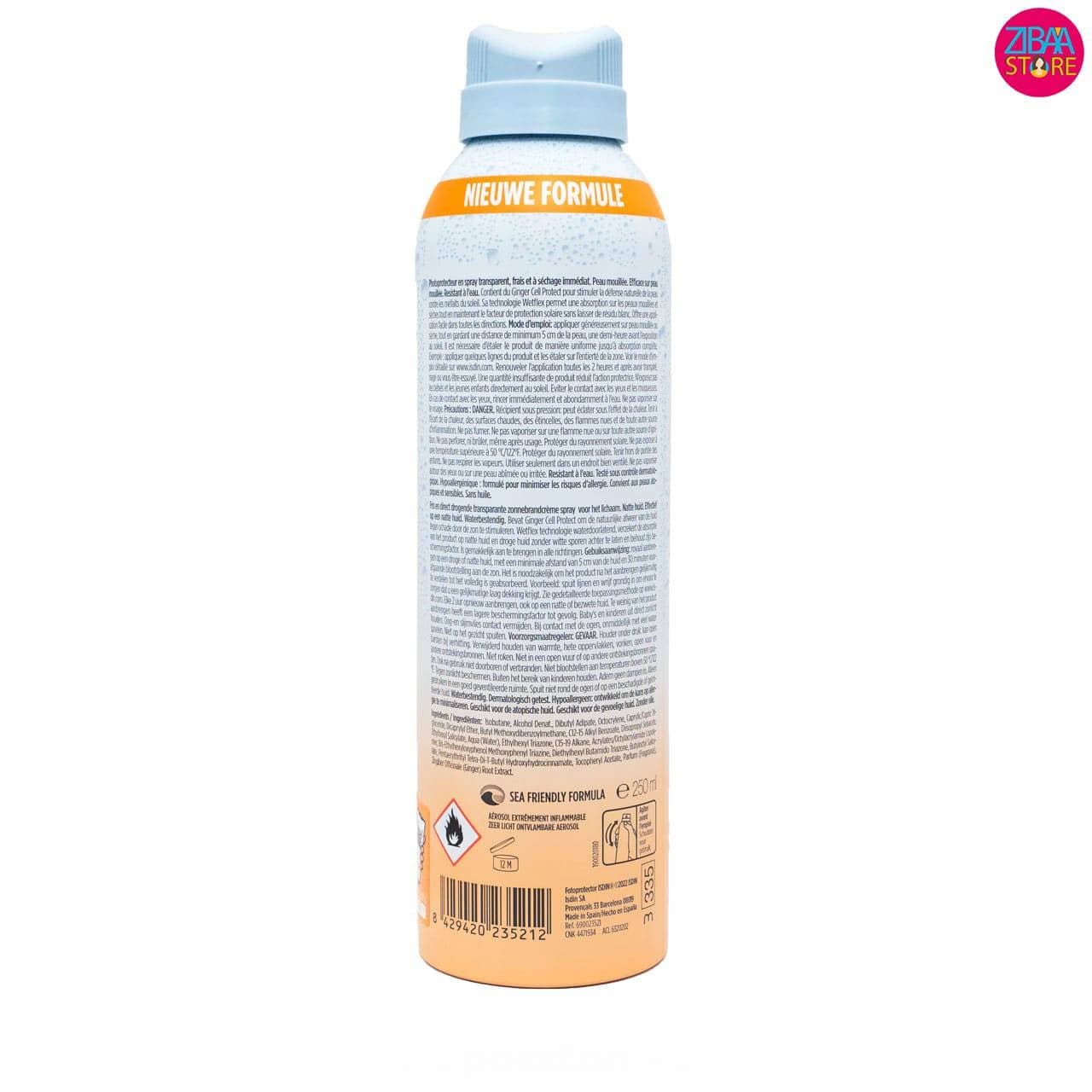 اسپری ضد آفتاب ایزدین SPF 30 مدل transparent — تصویر ۲