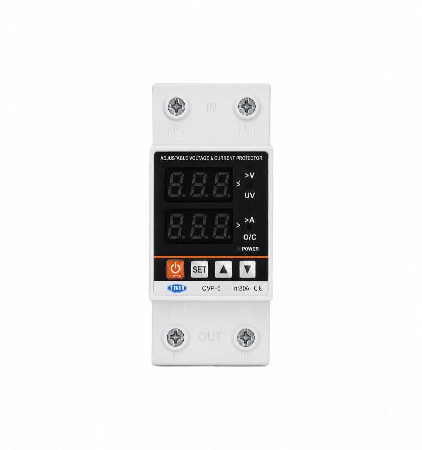 محافظ ولتاژ جريان تكفاز JBH 80 قابل تنظيم (CVP-S 80A)