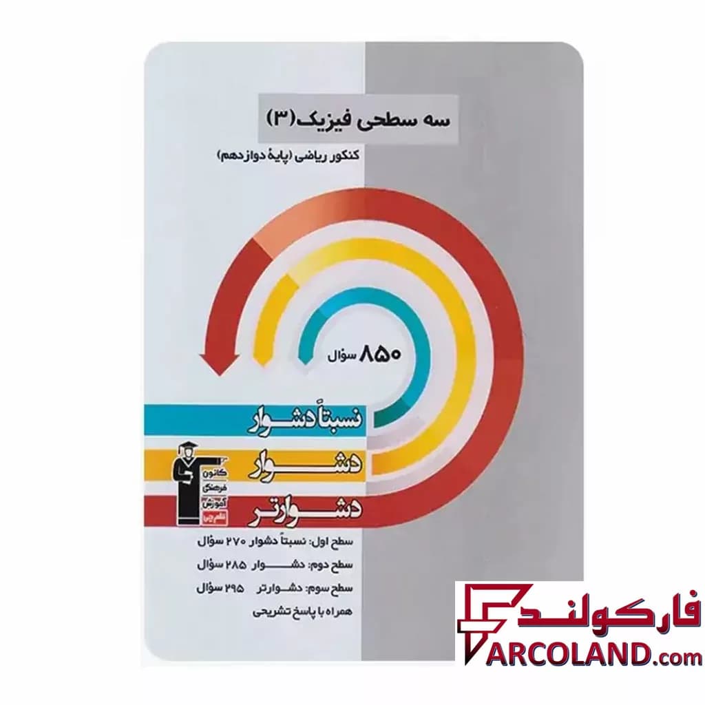 کتاب سه سطحی فیزیک دوازدهم رشته ریاضی قلم چی — تصویر ۲