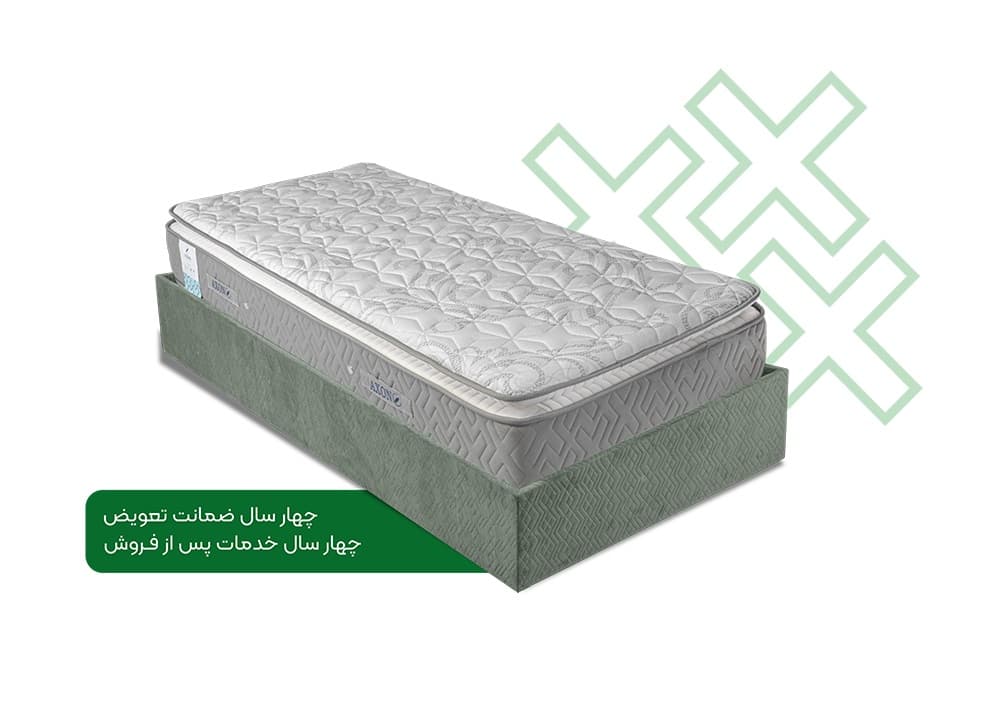 تشک طبی فنری دو نفره آکسون مدل پلاس PLUS سایز 180x200 سانتی متر