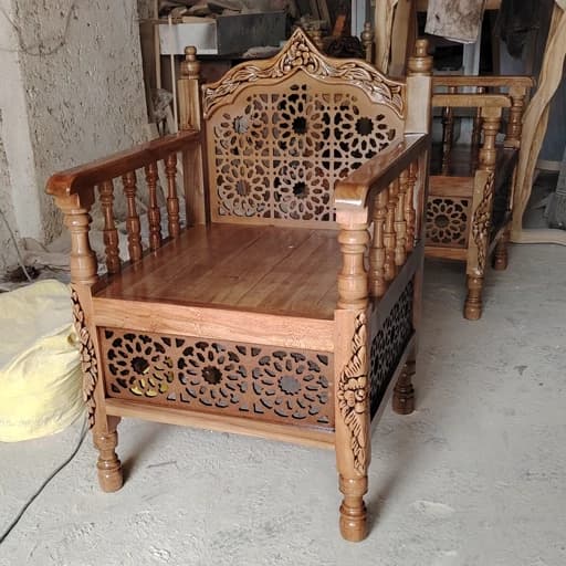 منبر مبل سنتی صندلی شاهنشاهی منبت دست مبلمان اورلین مدل 959585