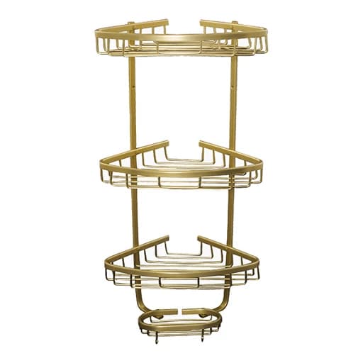 قفسه حمام کد KRL03 آلومینیوم، نصب دیواری، ابعاد 30×29×60 سانتیمتر، وزن 900 گرم مبلمان اورلین مدل 967813