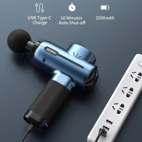 ماساژور تفنگی رنفو Renpho R3 mini blue — تصویر ۳