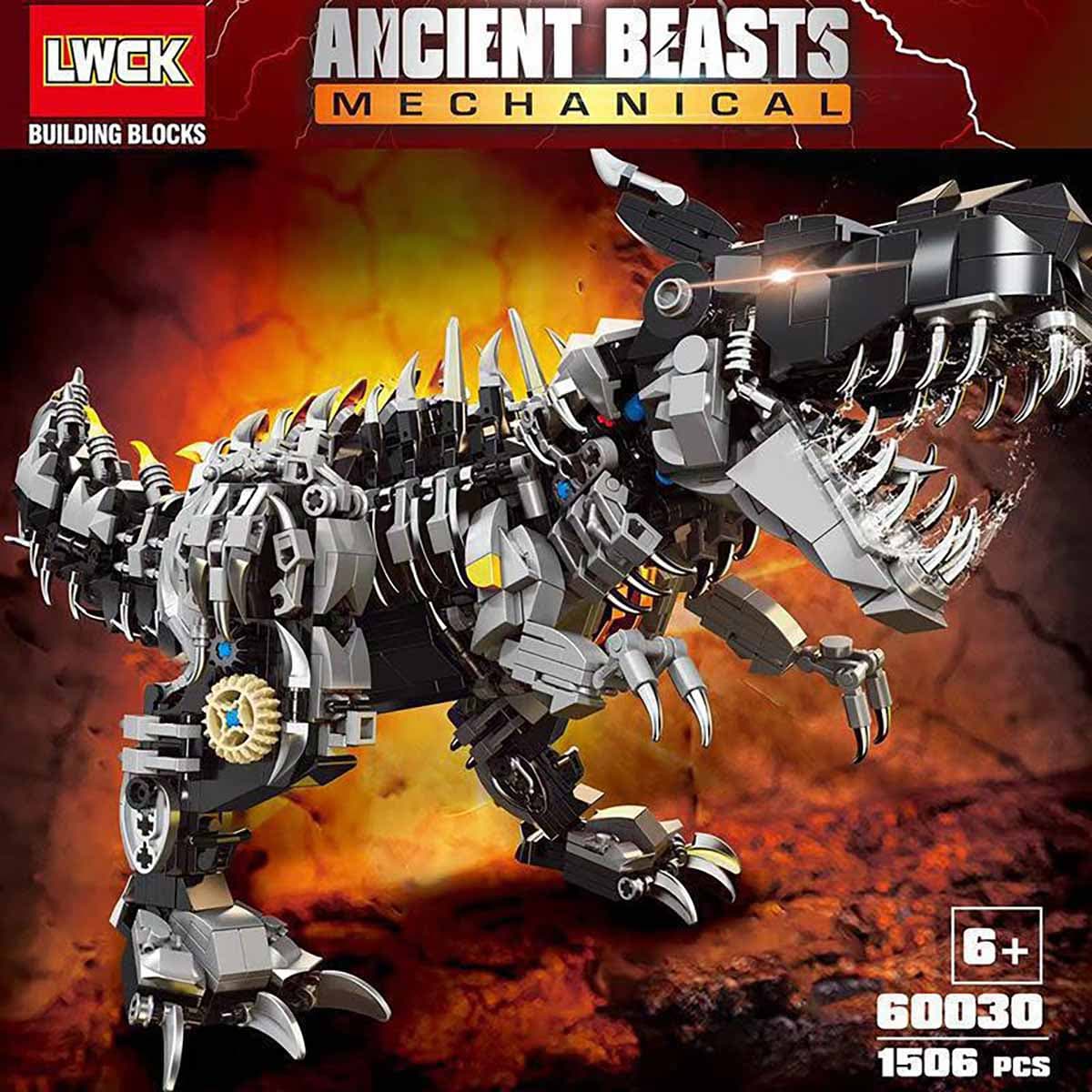 لگو دایناسور تیرکس مدل LW Creator Expert 60030 Mecha T-Rex Ancient Beasts Mechanical — تصویر ۳