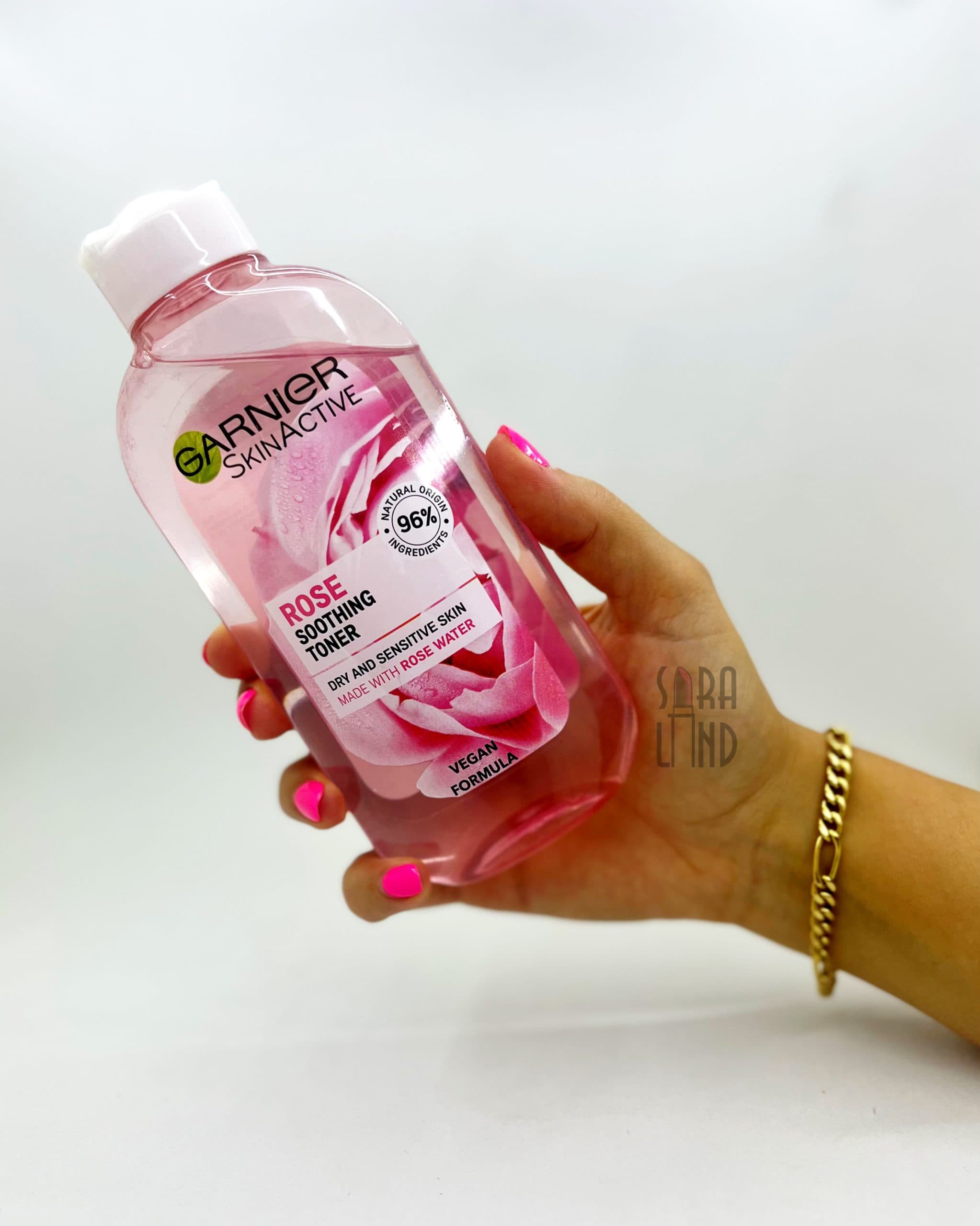 تونر پوست خشک و حساس گل رز گارنیر Garnier Toner for Sensitive and dry Skin — تصویر ۷
