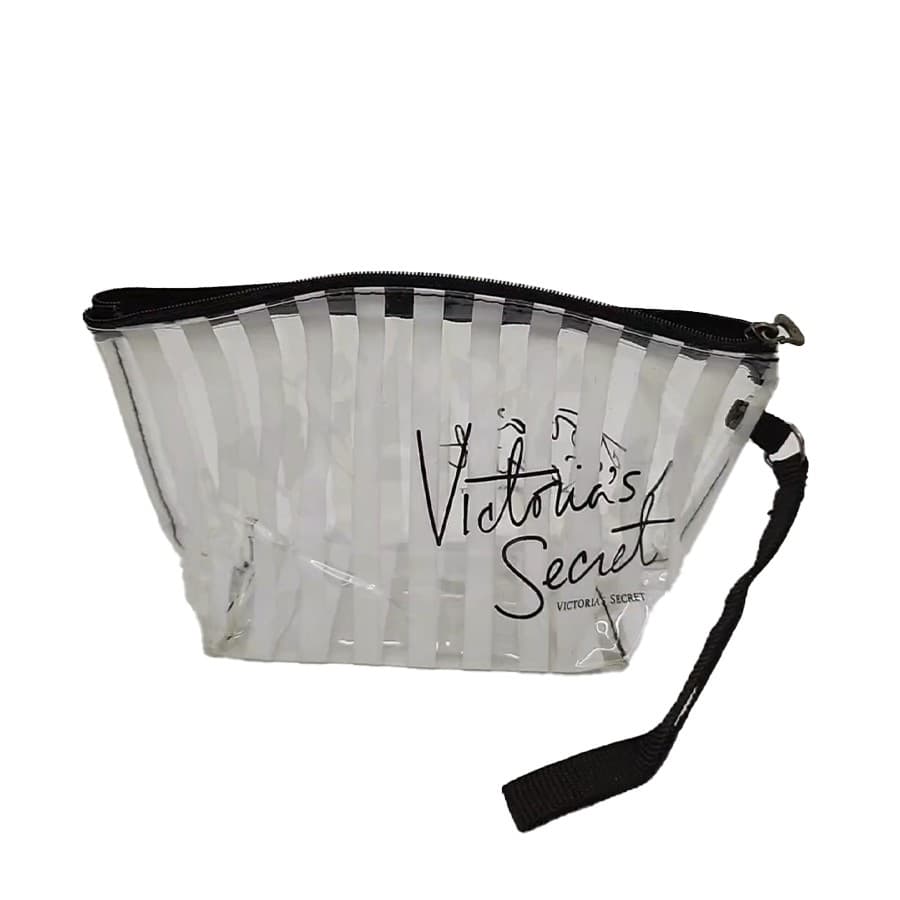 کیف آرایش شفاف ویکتوریا سکرت سفید victoria secret makeup bag