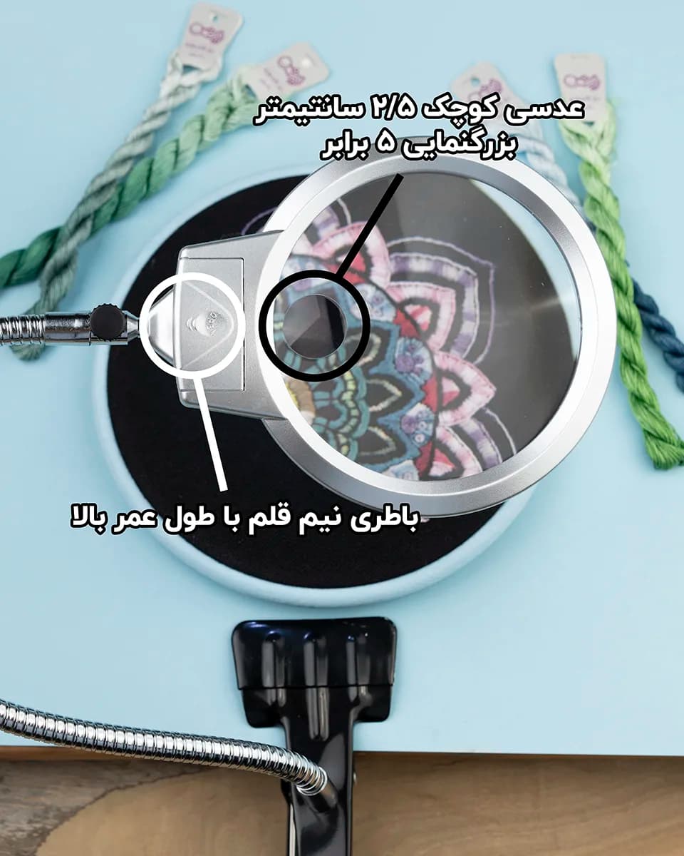 ذره بین گیره دار مدل MG15120-C — تصویر ۳
