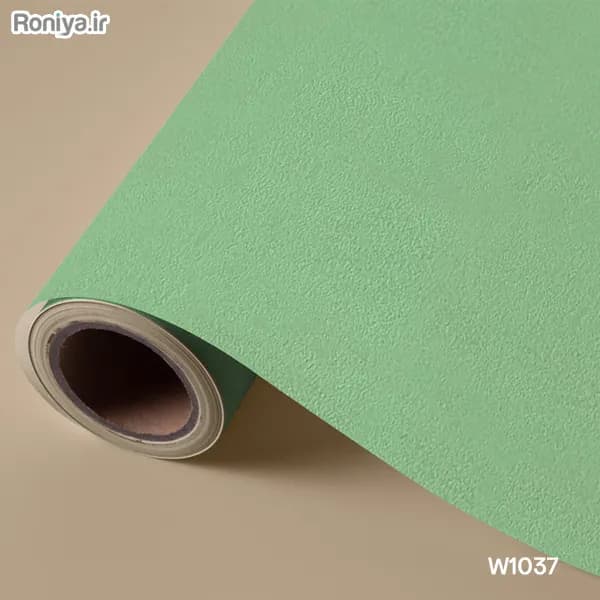 کاغذ دیواری ساده سبز روشن کد W1037