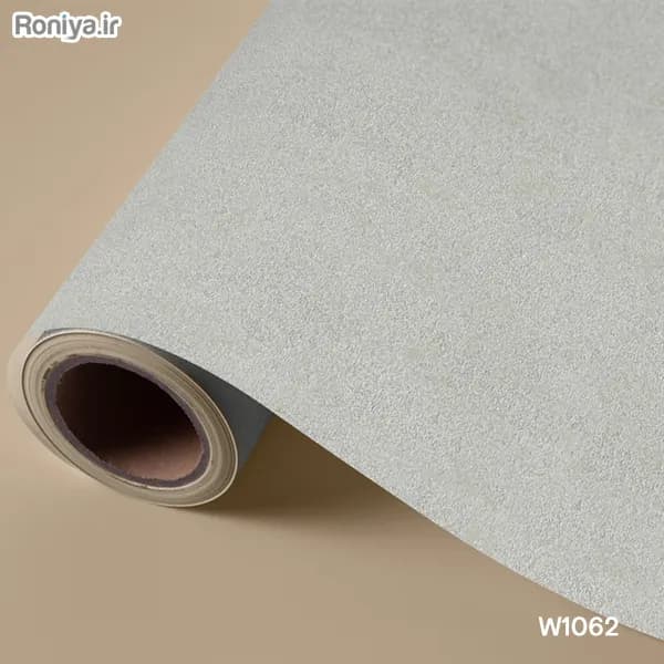 کاغذ دیواری ساده طوسی روشن W1062