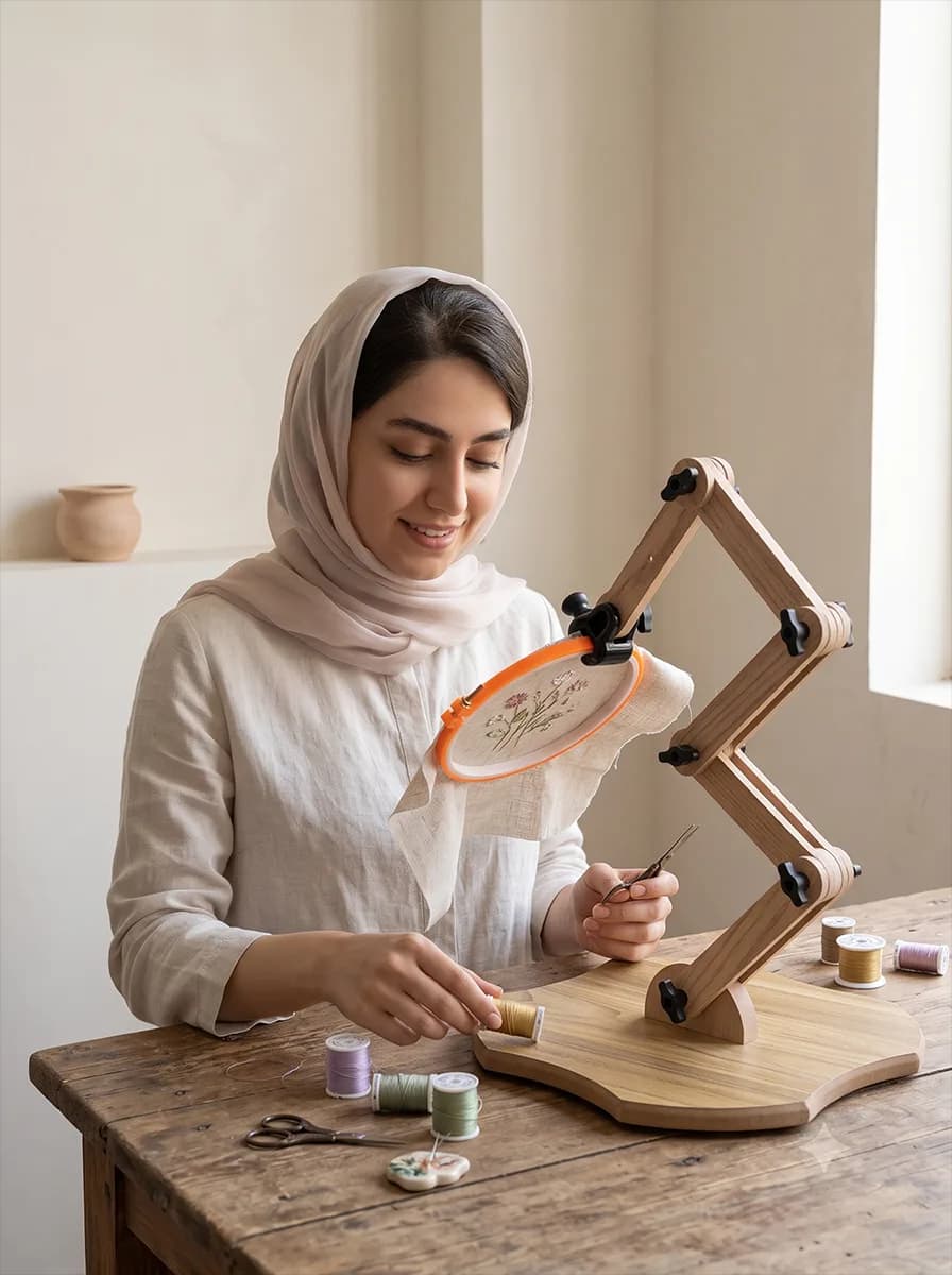 پایه نگهدارنده کارگاه گلدوزی — تصویر ۵