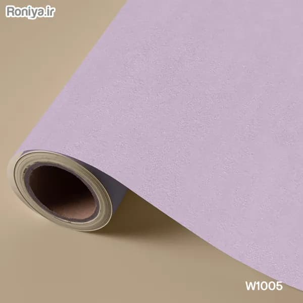 کاغذ دیواری ساده بنفش روشن W1005