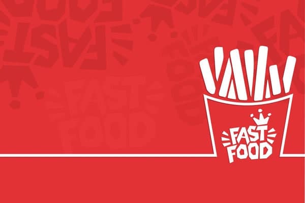پوستر دیواری قرمز طرح فست فود — تصویر ۳