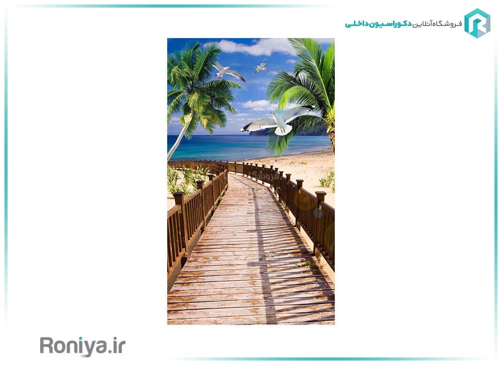 پوستر دیواری سه بعدی پل چوبی کد NT.187