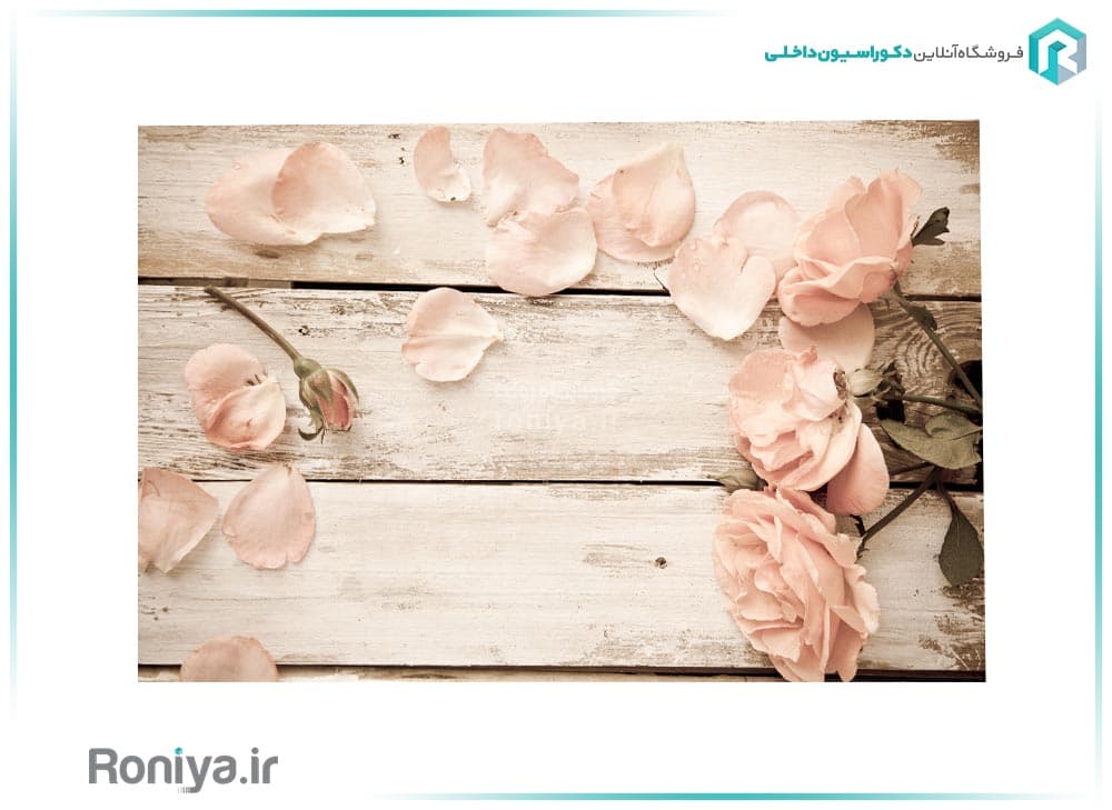 پوستر دیواری گل رز صورتی 3DF-251 — تصویر ۶