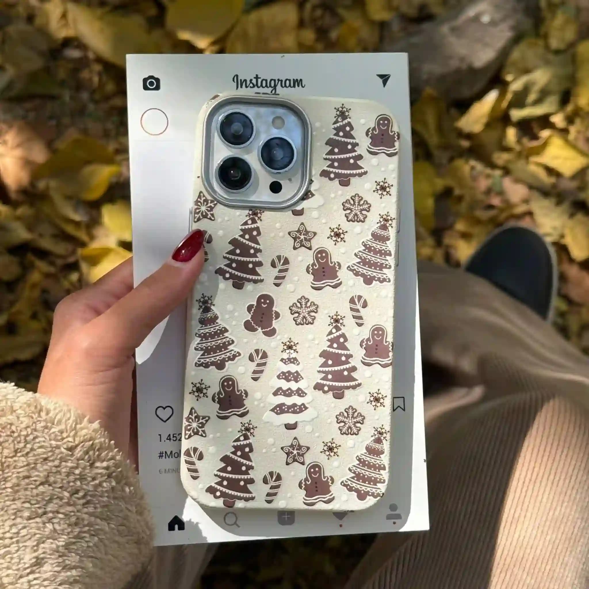 قاب کریسمس مدل Masa brown mod برای iPHONE 16 Promax