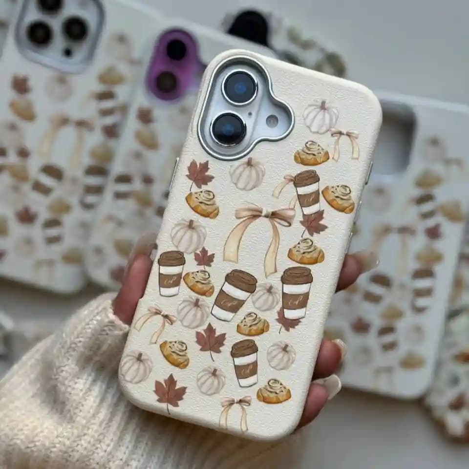 قاب کافی پاییزی مدل Masa Autumn vibe coffee برای iPHONE 16