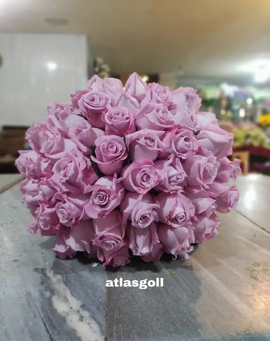 دسته گل یاسی طرح یاسمین