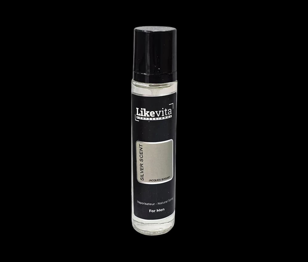 عطر جیبی مردانه لایک ویتا مدل سیلور سنت با رایحه گرم و شیرین حجم 22 میلی‌لیتر