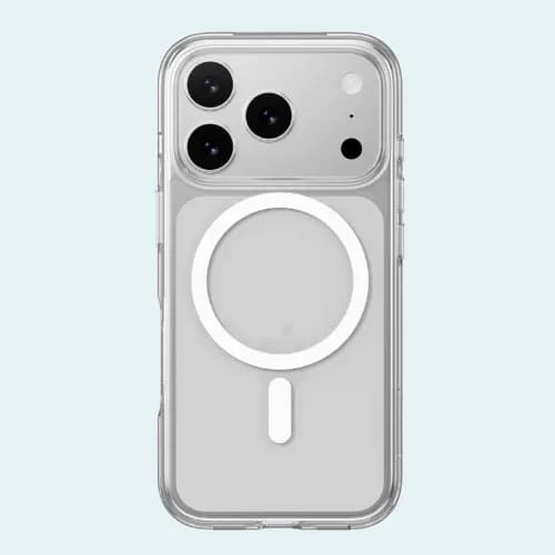 قاب شفاف اورجینال اپل استور Iphone 17 Pro Max Clear Case مدل MagSafe