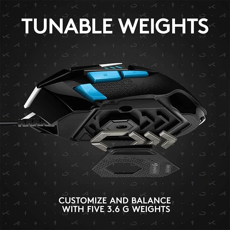 ماوس گیمینگ با سیم لاجیتک مدل Logitech G502 K/DA — تصویر ۴