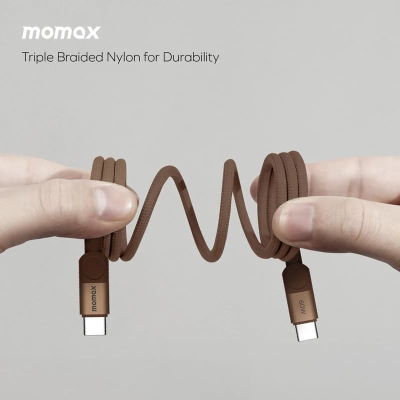 کابل مگنتیک ۱۰۰ وات مومکس | Momax 100W Magnetic USB-C to USB-C Cable 1m DC35 — تصویر ۳